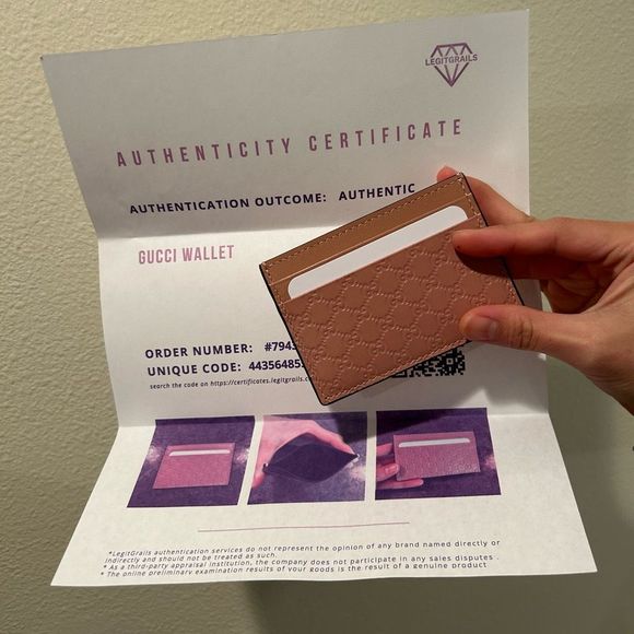 Gucci Handbags - NWT Gucci GG Micro LOGO Card Case Pink with COA